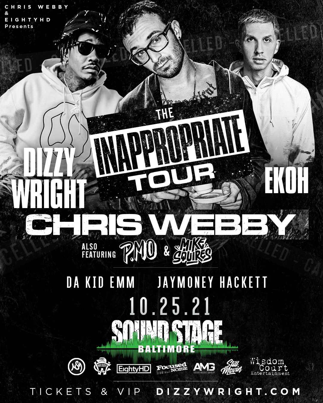 Chris Webby w/ Dizzy Wright and Ekoh Baltimore Soundstage