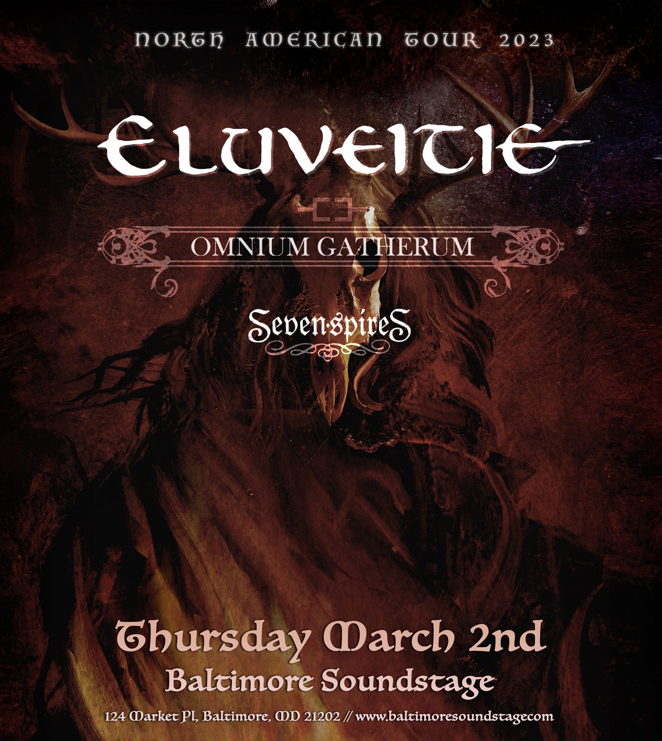 Eluveitie North American Tour 2023 Baltimore Soundstage